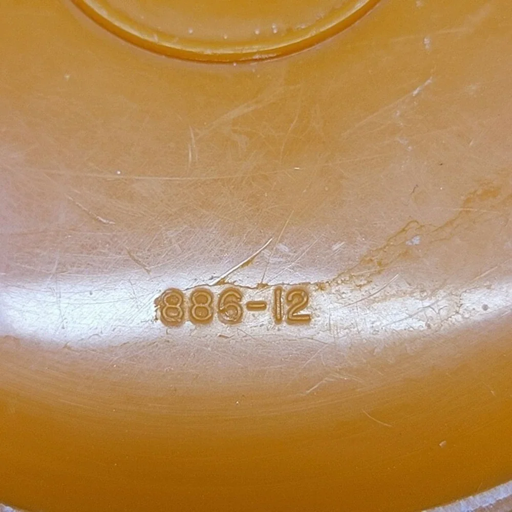 3 Tupperware 886-12 Servalier Food Storage Container Bowl Harvest Orange Vtg‎
